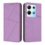 For Infinix Note 30 4G Strong Magnetic Frosted Flip Leather Phone Case(Light Purple)