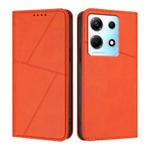 For Infinix Note 30 4G Strong Magnetic Frosted Flip Leather Phone Case(Orange)