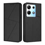 For Infinix Note 30 4G Strong Magnetic Frosted Flip Leather Phone Case(Black)