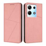 For Infinix Note 30 4G Strong Magnetic Frosted Flip Leather Phone Case(Pink)