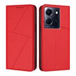 For Infinix Note 30 5G Strong Magnetic Frosted Flip Leather Phone Case(Red)