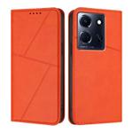 For Infinix Note 30 5G Strong Magnetic Frosted Flip Leather Phone Case(Orange)