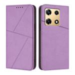 For Infinix Note 30 Pro Strong Magnetic Frosted Flip Leather Phone Case(Light Purple)