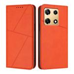 For Infinix Note 30 Pro Strong Magnetic Frosted Flip Leather Phone Case(Orange)