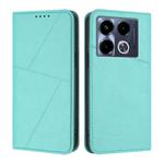 For Infinix Note 40 5G Strong Magnetic Frosted Flip Leather Phone Case(Light Blue)