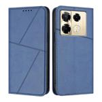 For Infinix Note 40 Pro / Note 40 Pro+ Strong Magnetic Frosted Flip Leather Phone Case(Royal Blue)