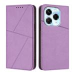For Infinix Note 40X 5G Strong Magnetic Frosted Flip Leather Phone Case(Light Purple)