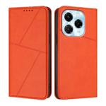 For Infinix Note 40X 5G Strong Magnetic Frosted Flip Leather Phone Case(Orange)