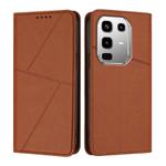 For Infinix Note 50 4G / Note 50 Pro 4G Strong Magnetic Frosted Flip Leather Phone Case(Coffee Color)