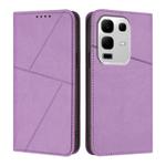 For Infinix Note 50x Strong Magnetic Frosted Flip Leather Phone Case(Light Purple)