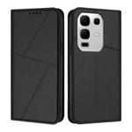 For Infinix Note 50x Strong Magnetic Frosted Flip Leather Phone Case(Black)
