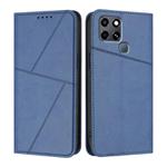 For Infinix Smart 6 HD Strong Magnetic Frosted Flip Leather Phone Case(Royal Blue)