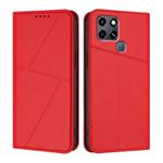 For Infinix Smart 6 HD Strong Magnetic Frosted Flip Leather Phone Case(Red)