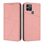 For Infinix Smart 6 HD Strong Magnetic Frosted Flip Leather Phone Case(Pink)