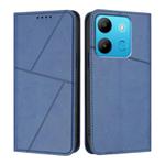 For Infinix Smart 7 Strong Magnetic Frosted Flip Leather Phone Case(Royal Blue)