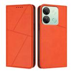 For Infinix Smart 7 HD / Smart 7 India Strong Magnetic Frosted Flip Leather Phone Case(Orange)