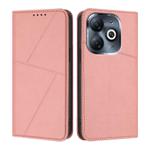 For Infinix Smart 8 / 8 Plus / 8 Pro Strong Magnetic Frosted Flip Leather Phone Case(Pink)