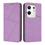 For Infinix Zero 30 4G Strong Magnetic Frosted Flip Leather Phone Case(Light Purple)