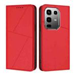 For Infinix Note 50 Pro+ Strong Magnetic Frosted Flip Leather Phone Case(Red)