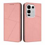 For Infinix Note 50s Strong Magnetic Frosted Flip Leather Phone Case(Pink)