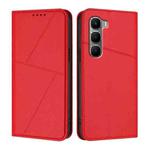 For Infinix Hot 60 4G / Hot 60i 4G Strong Magnetic Frosted Flip Leather Phone Case(Red)