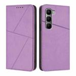 For Infinix Hot 60 4G / Hot 60i 4G Strong Magnetic Frosted Flip Leather Phone Case(Light Purple)