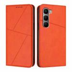 For Infinix Hot 60 4G / Hot 60i 4G Strong Magnetic Frosted Flip Leather Phone Case(Orange)