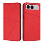 For Infinix Smart 10 Plus 4G Strong Magnetic Frosted Flip Leather Phone Case(Red)