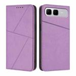 For Infinix Smart 10 Plus 4G Strong Magnetic Frosted Flip Leather Phone Case(Light Purple)