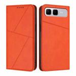 For Infinix Smart 10 Plus 4G Strong Magnetic Frosted Flip Leather Phone Case(Orange)