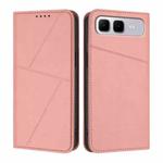 For Infinix Smart 10 Plus 4G Strong Magnetic Frosted Flip Leather Phone Case(Pink)