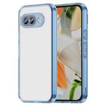 For Google Pixel 9a PC Hybrid TPU Airbag Shockproof Phone Case(Transparent Blue)