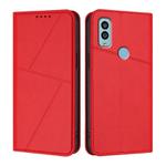 For Kyocera Android One S9 Strong Magnetic Frosted Flip Leather Phone Case(Red)