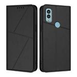 For Kyocera Android One S9 Strong Magnetic Frosted Flip Leather Phone Case(Black)