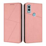For Kyocera Android One S9 Strong Magnetic Frosted Flip Leather Phone Case(Pink)