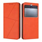 For Kyocera Basio 3 Strong Magnetic Frosted Flip Leather Phone Case(Orange)