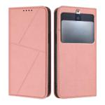 For Kyocera Basio 3 Strong Magnetic Frosted Flip Leather Phone Case(Pink)