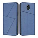 For Kyocera Digno BX Strong Magnetic Frosted Flip Leather Phone Case(Royal Blue)