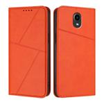 For Kyocera Digno BX Strong Magnetic Frosted Flip Leather Phone Case(Orange)
