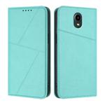 For Kyocera Digno BX Strong Magnetic Frosted Flip Leather Phone Case(Light Blue)