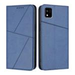 For Kyocera Kantan Sumaho3 A205KC Strong Magnetic Frosted Flip Leather Phone Case(Royal Blue)