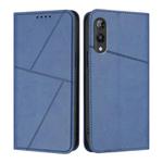 For Rakuten Hand Strong Magnetic Frosted Flip Leather Phone Case(Royal Blue)