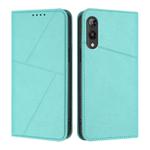 For Rakuten Hand Strong Magnetic Frosted Flip Leather Phone Case(Light Blue)
