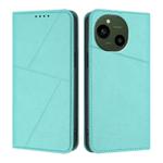For Sharp Aquos R9 Strong Magnetic Frosted Flip Leather Phone Case(Light Blue)