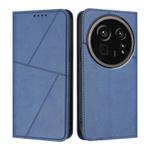 For Sharp Aquos R9 Pro Strong Magnetic Frosted Flip Leather Phone Case(Royal Blue)