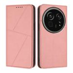 For Sharp Aquos R9 Pro Strong Magnetic Frosted Flip Leather Phone Case(Pink)