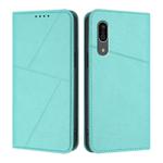 For Sharp Aquos Sense 3 Strong Magnetic Frosted Flip Leather Phone Case(Light Blue)
