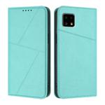 For Sharp Aquos Sense 4 / Sense4 Lite Strong Magnetic Frosted Flip Leather Phone Case(Light Blue)