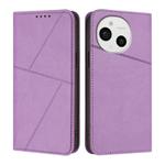 For Sharp Aquos Sense9 Strong Magnetic Frosted Flip Leather Phone Case(Light Purple)