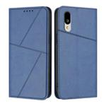 For Sharp Basio Active3 Strong Magnetic Frosted Flip Leather Phone Case(Royal Blue)
